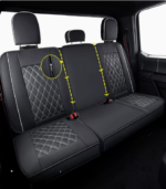Custom Fit Waterproof Leather Full Coverage Seat Covers for 2015-2023 Ford F-150 | 2017-2023 Ford F-250 F-350 F-450 Super Duty - Image 2