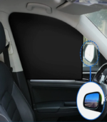 4-Pack Magnetic Car Side Window Sun Shade UV Protection Heat Insulation Curtains - Image 2