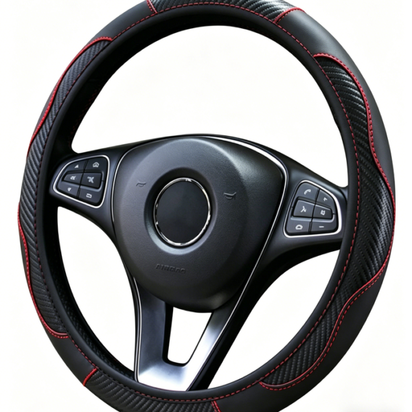 Universal 15-Inch Car Steering Wheel Cover for Ford Models